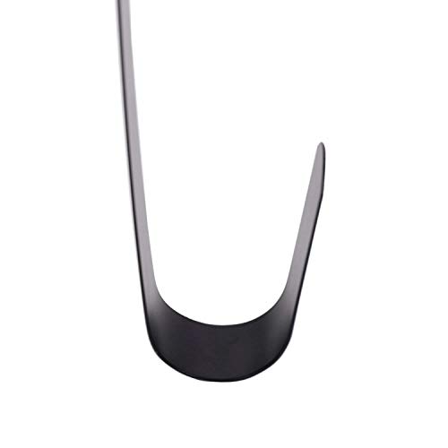 Sattiyrch 12" Wreath Hanger for Front Door Christmas Decoration Metal Over The Door Single Hook, Black (1) - Image 3