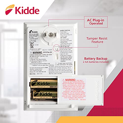 Kidde Carbon Monoxide Detector, Plug In with Battery Backup, CO Detector, KN-COP-DP2 - Image 13