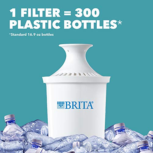 Brita Extra Large 18 Cup Filtered Water Dispenser with 1 Standard Filter, Made without BPA, UltraMax, Black - Image 4