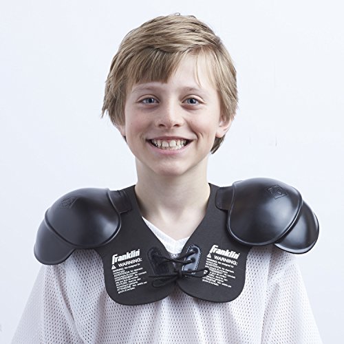 Franklin Sports Youth Shoulder Pads - Perfect for Halloween Costume, Black (6604-5) - Image 2